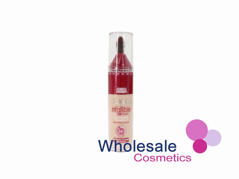 8 x L'Oreal Infallible Brush Foundation 25ml - 015 PORCELAIN